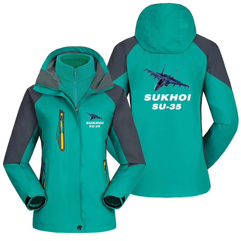 The Sukhoi SU-35 Designed Thick "WOMEN" Skiing Jackets