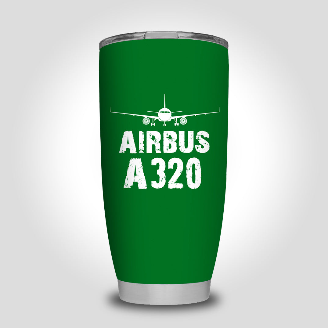 Airbus A320 & Plane Designed Tumbler Travel Mugs
