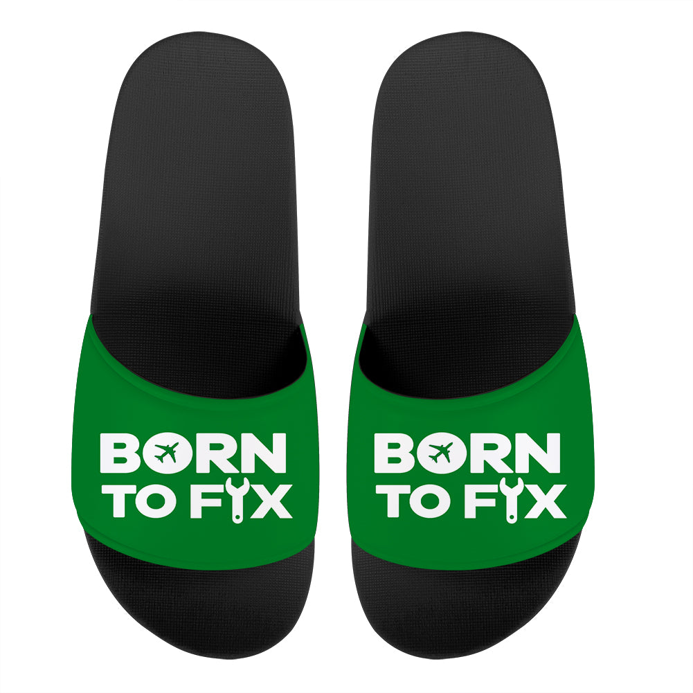 Born To Fix Airplanes Designed Sport Slippers