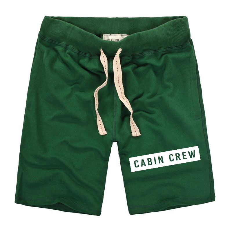 Cabin Crew Text Designed Cotton Shorts