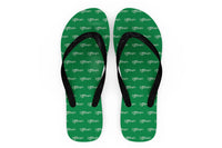 Thumbnail for Special Cessna Text Designed Slippers (Flip Flops)