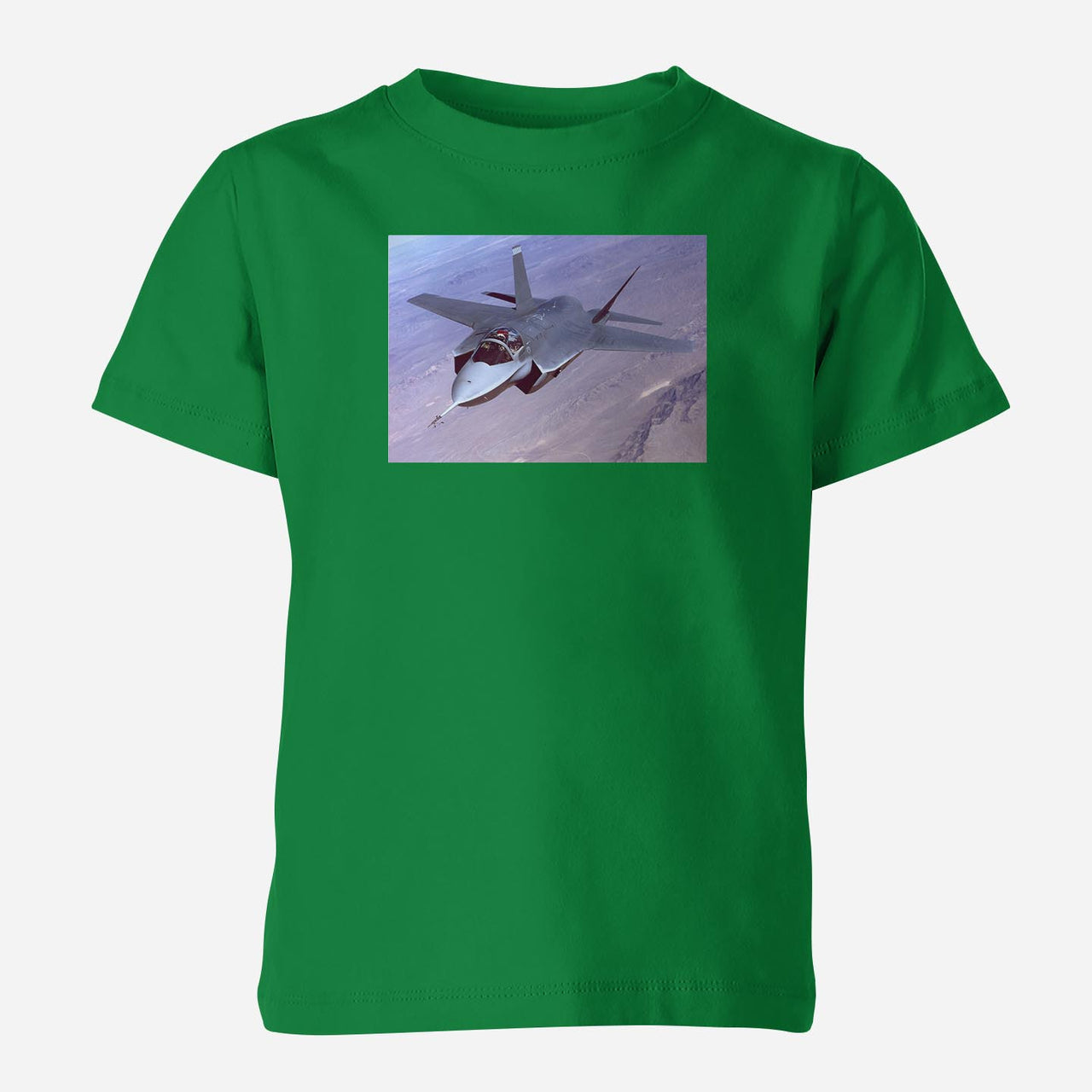 Fighter Jet 35 Captured in the Air Designed Children T-Shirts