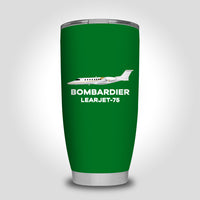 Thumbnail for The Bombardier Learjet 75 Designed Tumbler Travel Mugs