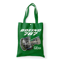 Thumbnail for Boeing 787 & GENX Engine Designed Tote Bags