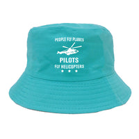 Thumbnail for People Fly Planes Pilots Fly Helicopters Designed Summer & Stylish Hats