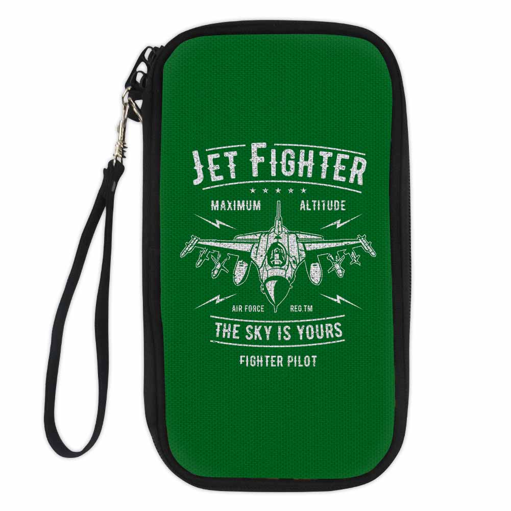 Jet Fighter - The Sky is Yours Designed Travel Cases & Wallets