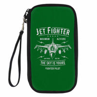Thumbnail for Jet Fighter - The Sky is Yours Designed Travel Cases & Wallets