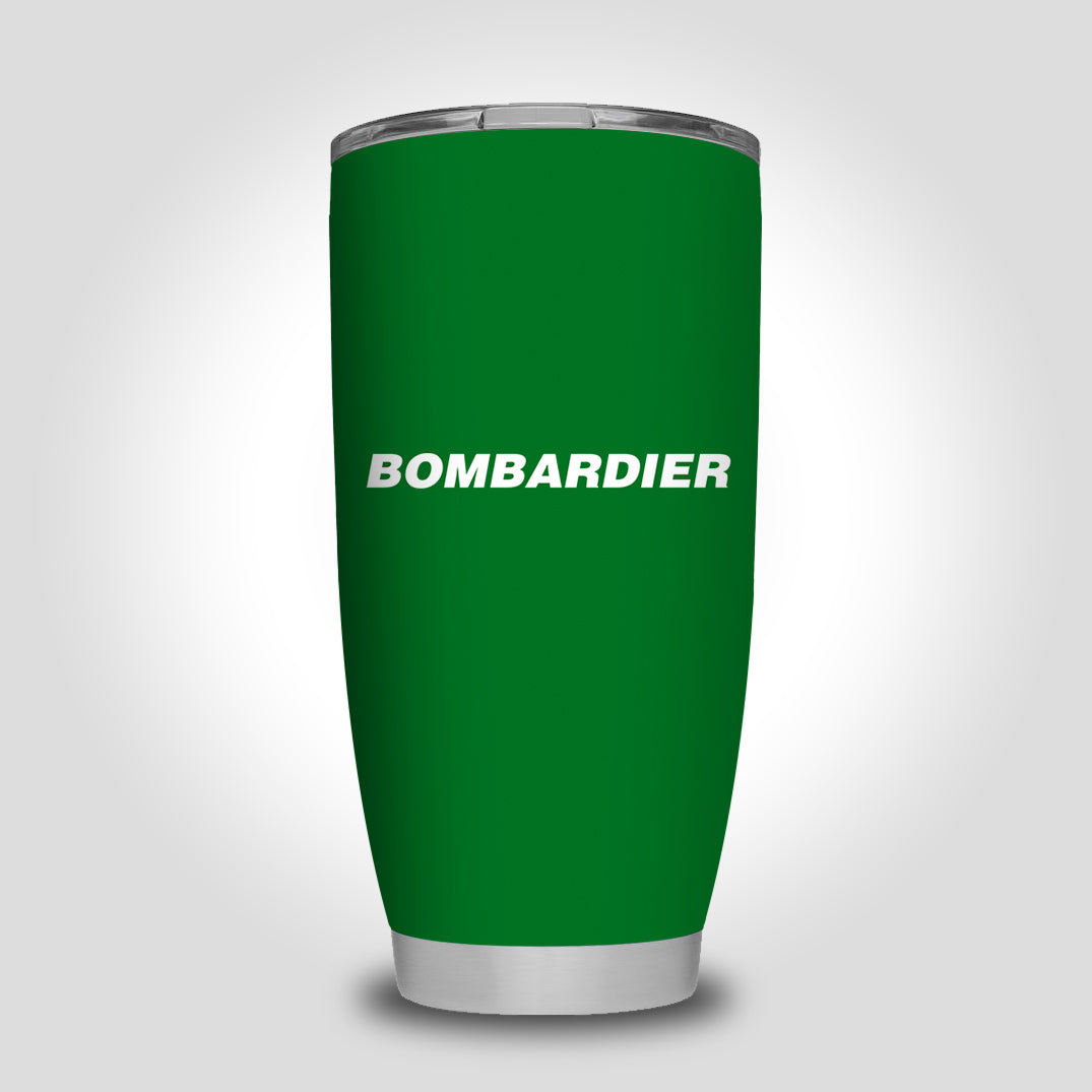 Bombardier & Text Designed Tumbler Travel Mugs
