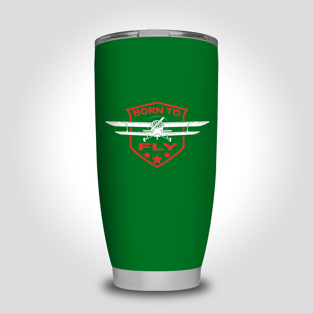 Super Born To Fly Designed Tumbler Travel Mugs