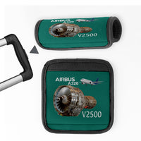 Thumbnail for Airbus A320 & V2500 Engine Designed Neoprene Luggage Handle Covers