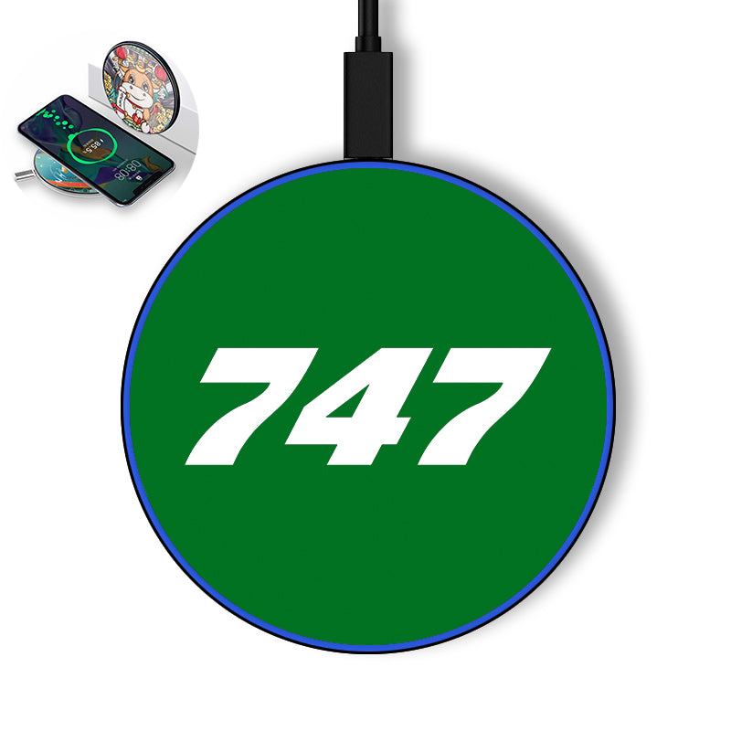 747 Flat Text Designed Wireless Chargers