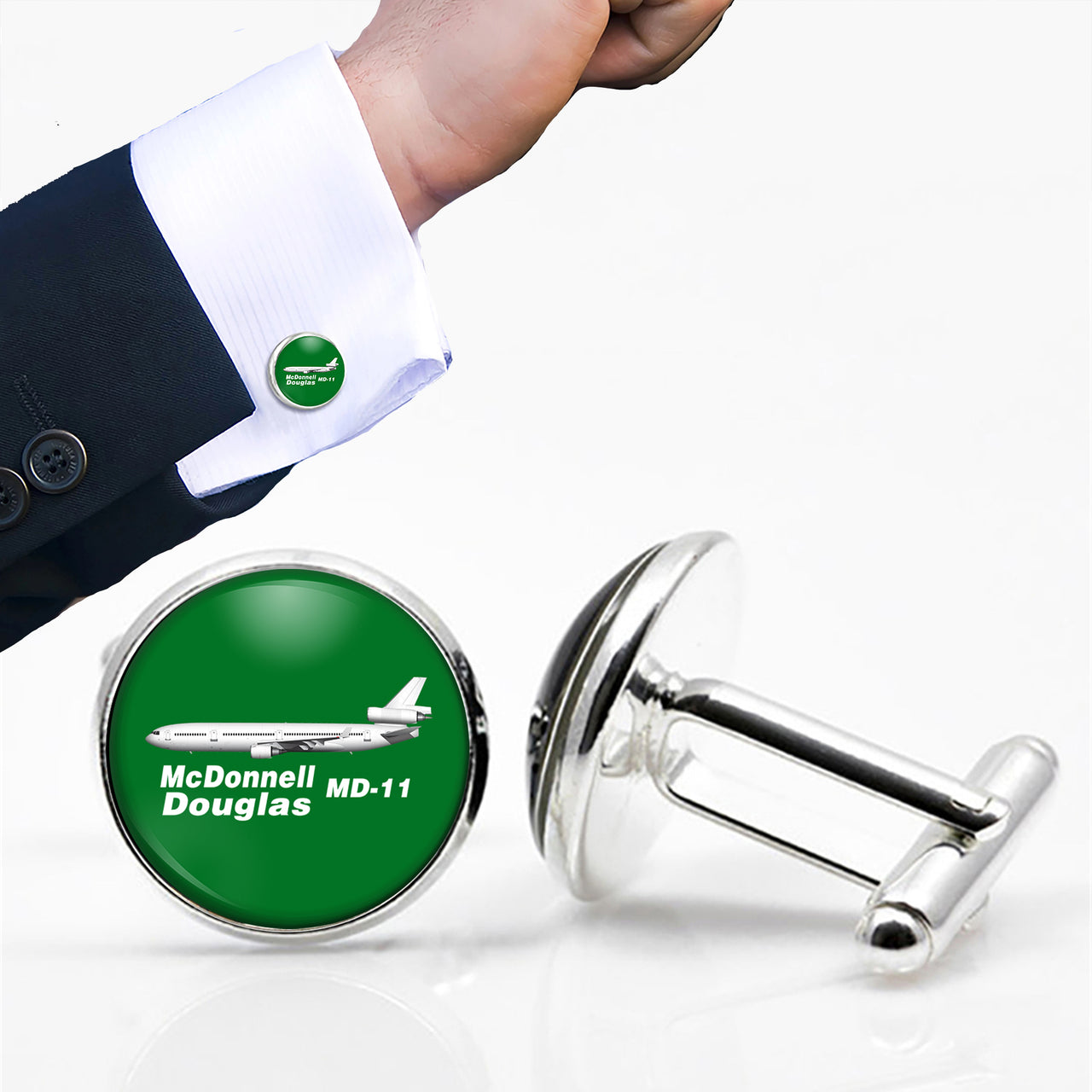 The McDonnell Douglas MD-11 Designed Cuff Links