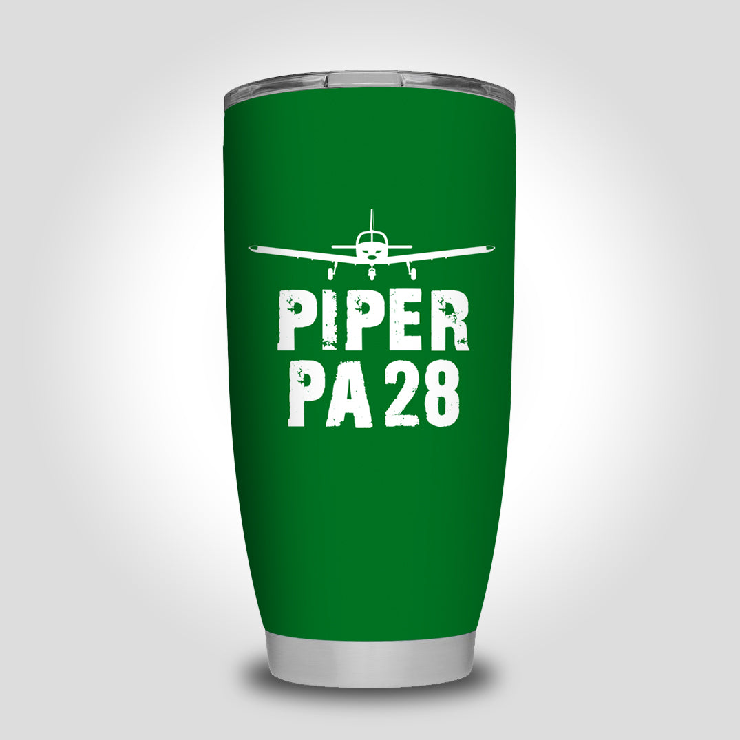 Piper PA28 & Plane Designed Tumbler Travel Mugs