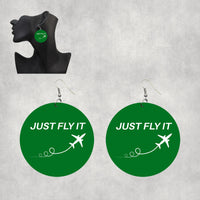 Thumbnail for Just Fly It Designed Wooden Drop Earrings