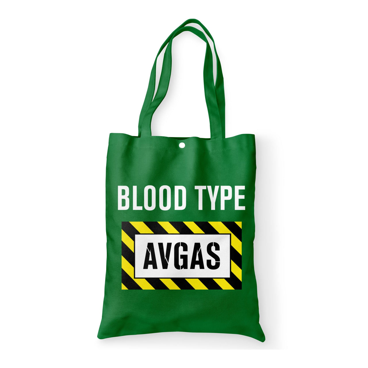 Blood Type AVGAS Designed Tote Bags