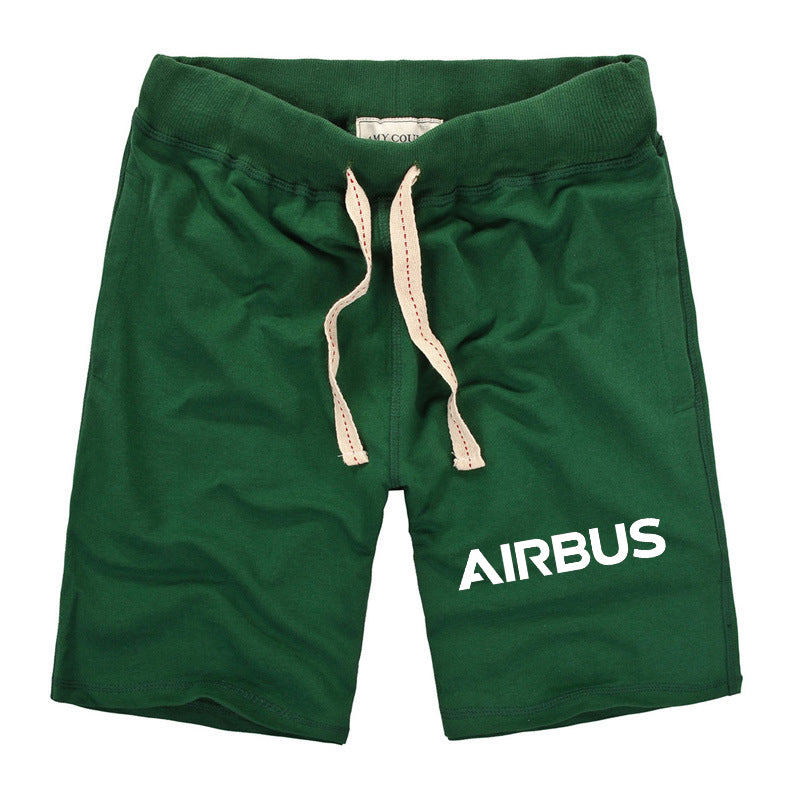 Airbus & Text Designed Cotton Shorts