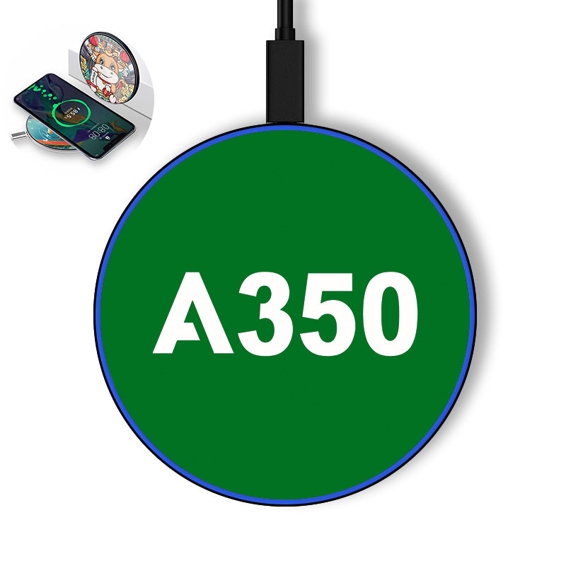 A350 Flat Text Designed Wireless Chargers
