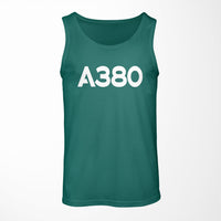 Thumbnail for A380 Flat Text Designed Tank Tops