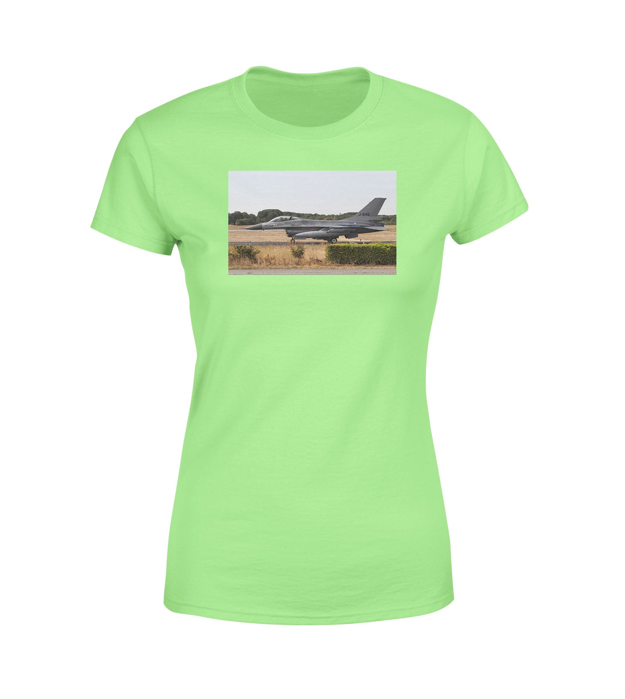 Fighter Jet 16 From Side Designed Women T-Shirts