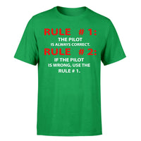 Thumbnail for Rule 1 - Pilot is Always Correct Designed T-Shirts