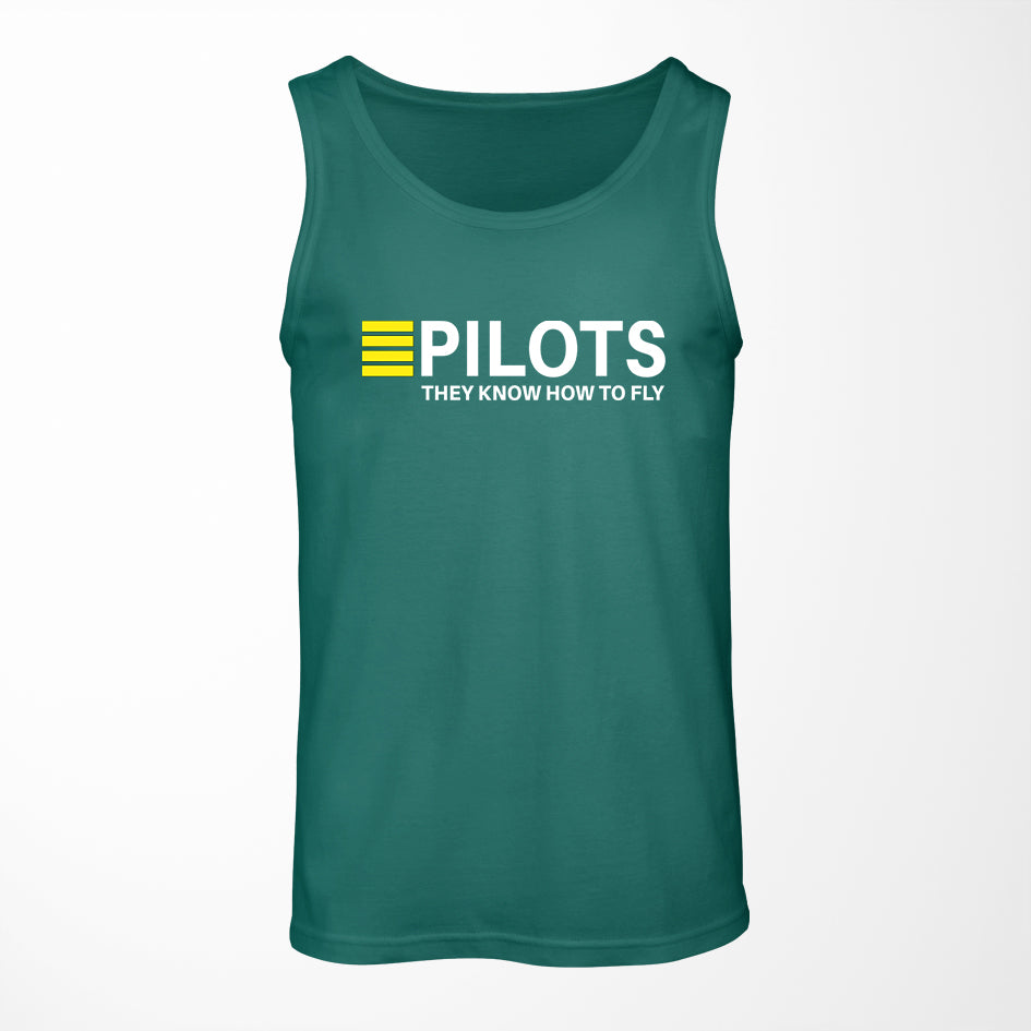 Pilots They Know How To Fly Designed Tank Tops