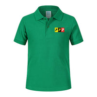 Thumbnail for Flat Colourful 777 Designed Children Polo T-Shirts