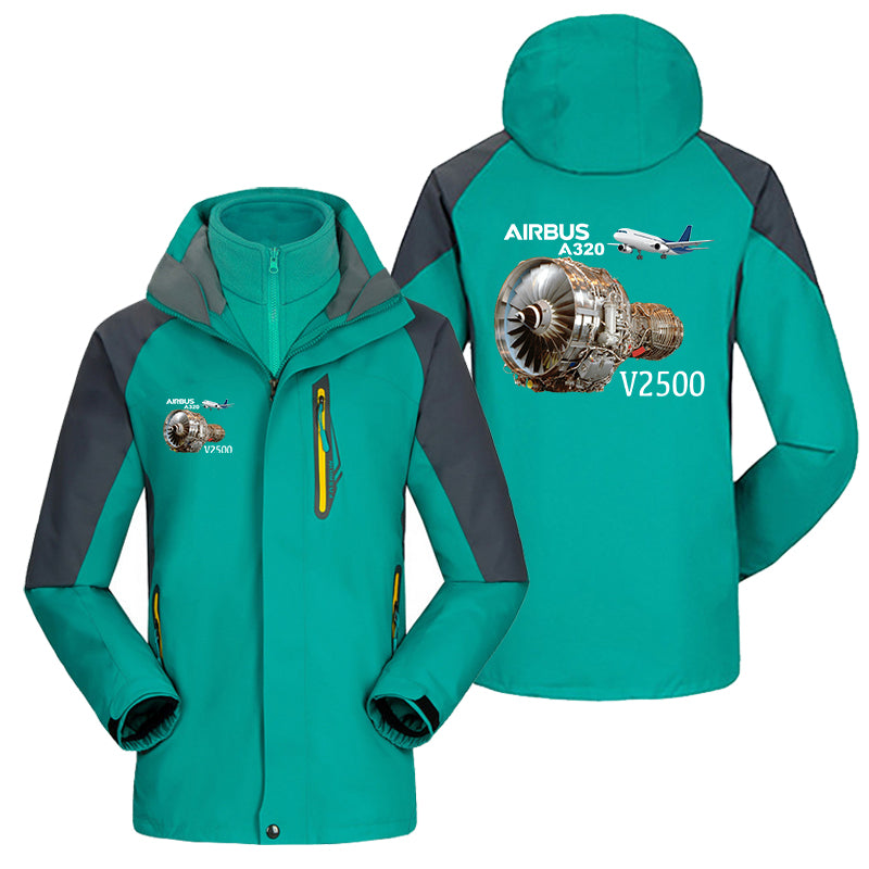 Airbus A320 & V2500 Engine Designed Thick Skiing Jackets