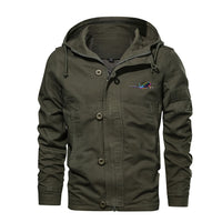 Thumbnail for Multicolor Airplane Designed Cotton Jackets