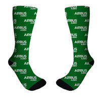Thumbnail for Airbus A380 & Text Designed Socks