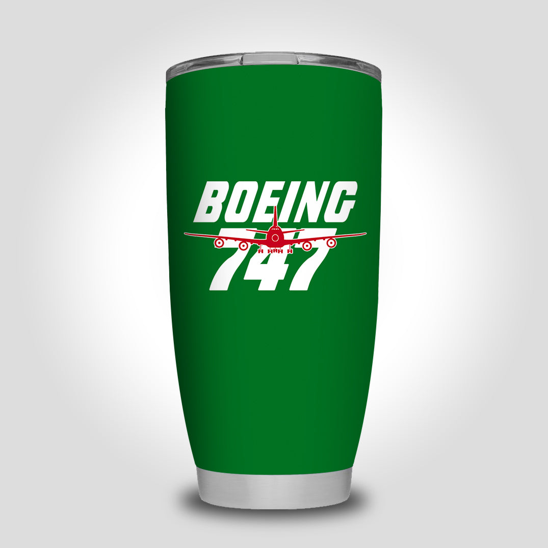 Amazing Boeing 747 Designed Tumbler Travel Mugs