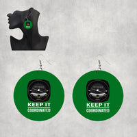 Thumbnail for Keep It Coordinated Designed Wooden Drop Earrings