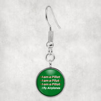 Thumbnail for I Fly Airplanes Designed Earrings