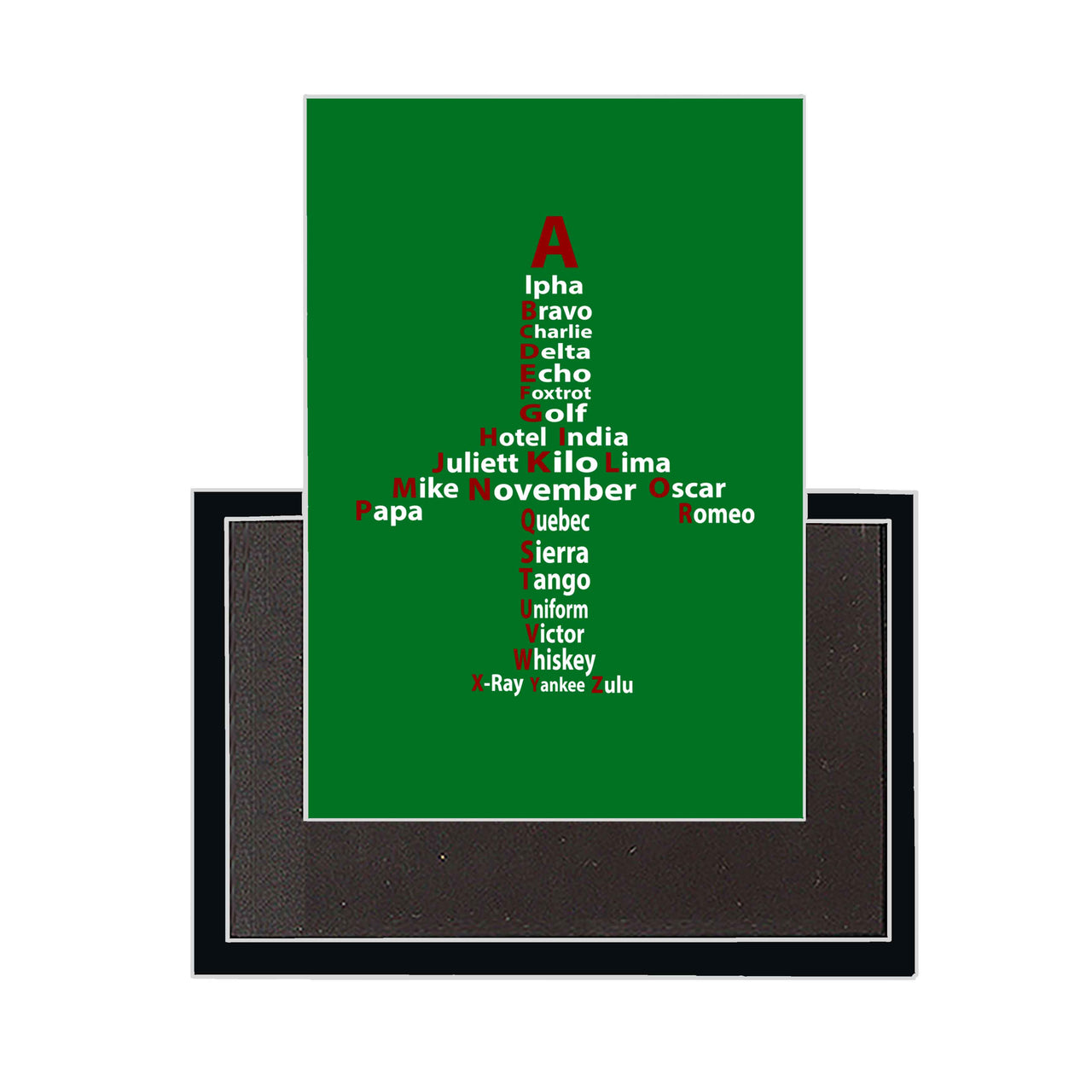 Airplane Shape Aviation Alphabet Designed Magnets