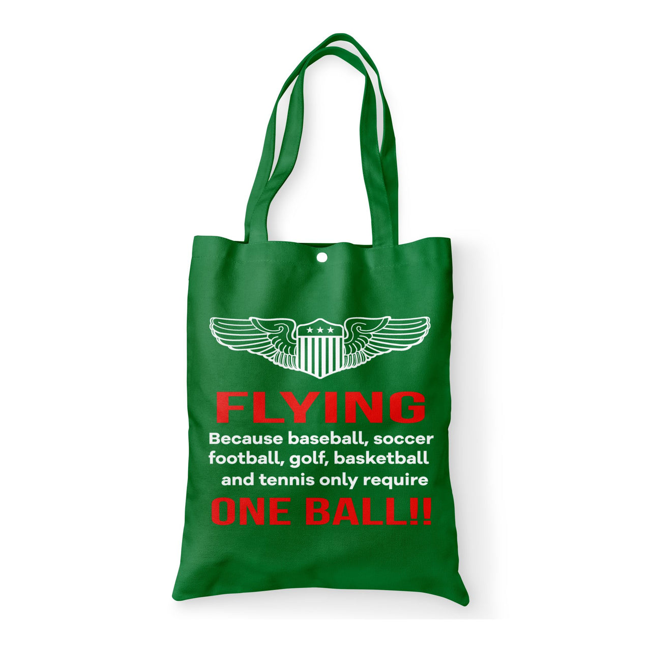 Flying One Ball Designed Tote Bags