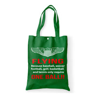 Thumbnail for Flying One Ball Designed Tote Bags
