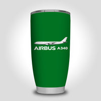 Thumbnail for The Airbus A340 Designed Tumbler Travel Mugs