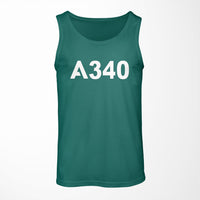 Thumbnail for A340 Flat Text Designed Tank Tops