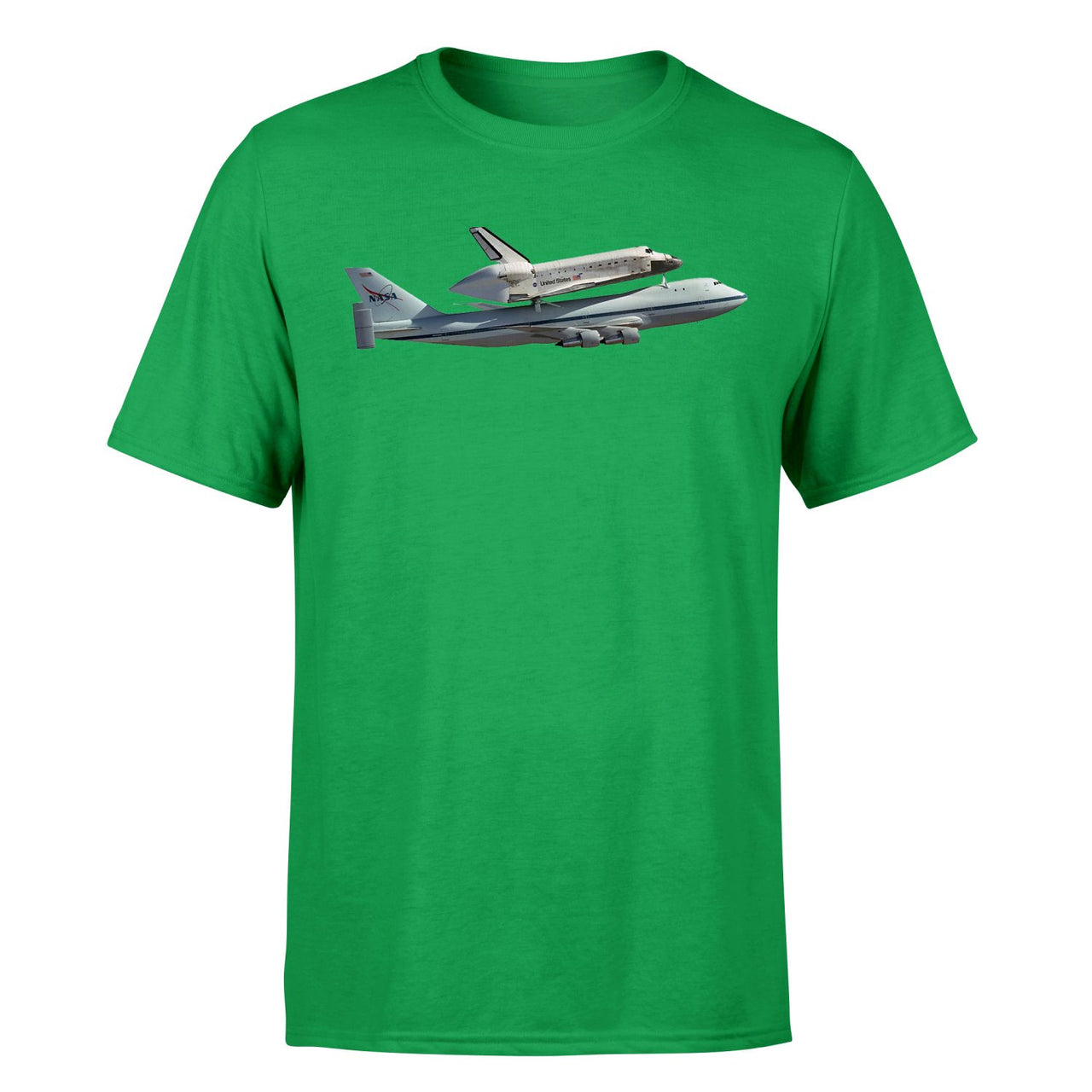 Space shuttle on 747 Designed T-Shirts