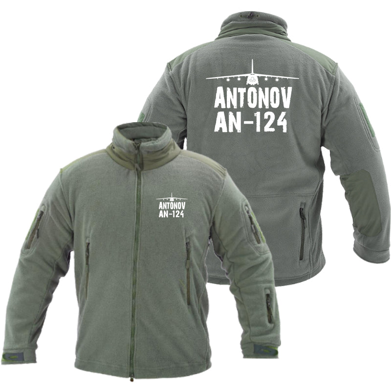 Antonov AN-124 & Plane Designed Fleece Military Jackets (Customizable)