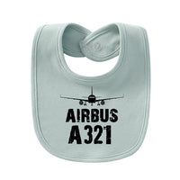 Thumbnail for Airbus A321 & Plane Designed Baby Saliva & Feeding Towels