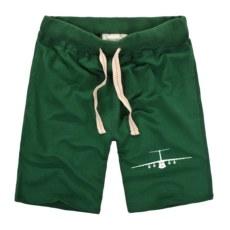 Ilyushin IL-76 Silhouette Designed Cotton Shorts
