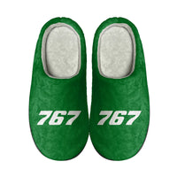 Thumbnail for 767 Flat Text Designed Cotton Slippers
