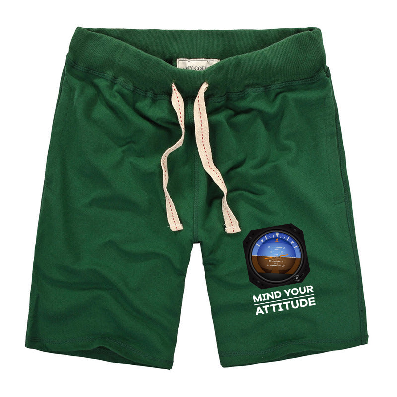 Mind Your Attitude Designed Cotton Shorts