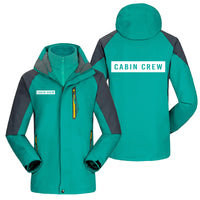 Thumbnail for Cabin Crew Text Designed Thick Skiing Jackets