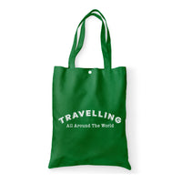 Thumbnail for Travelling All Around The World Designed Tote Bags