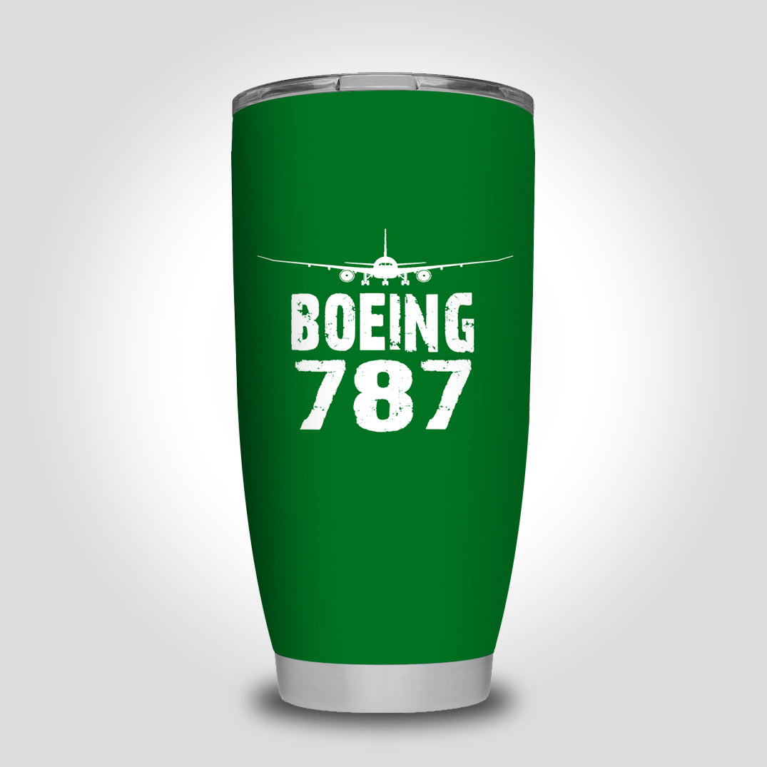 Boeing 787 & Plane Designed Tumbler Travel Mugs