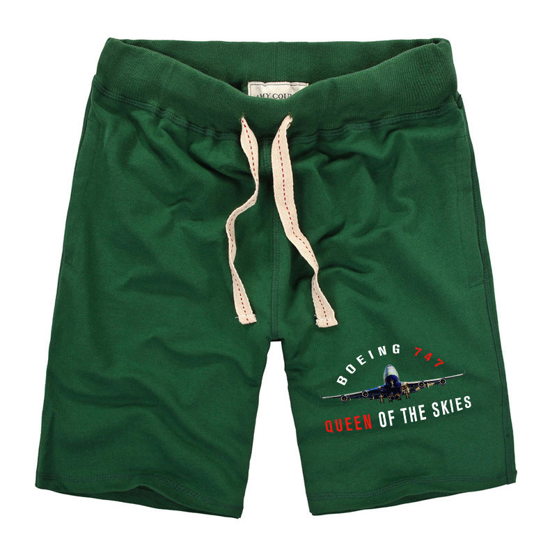 Boeing 747 Queen of the Skies Designed Cotton Shorts