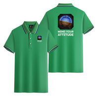 Thumbnail for Mind Your Attitude Designed Stylish Polo T-Shirts (Double-Side)