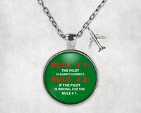 Thumbnail for Rule 1 - Pilot is Always Correct Designed Necklaces