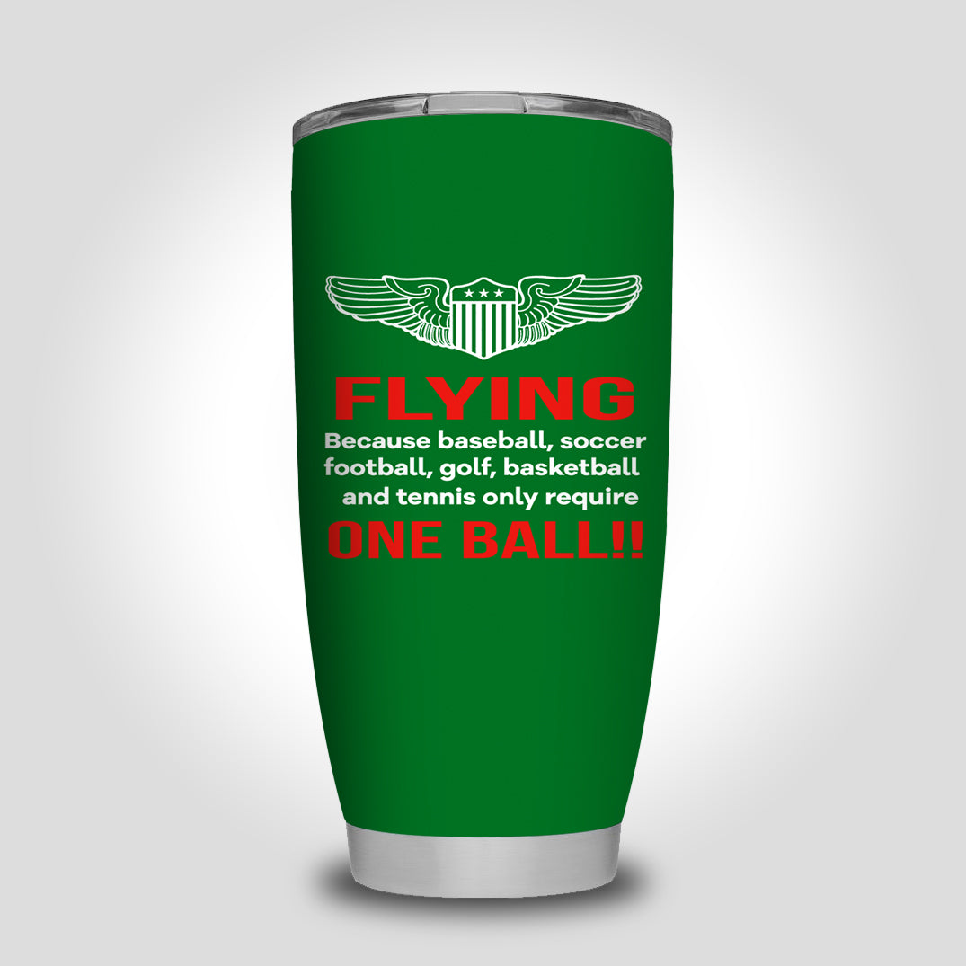 Flying One Ball Designed Tumbler Travel Mugs